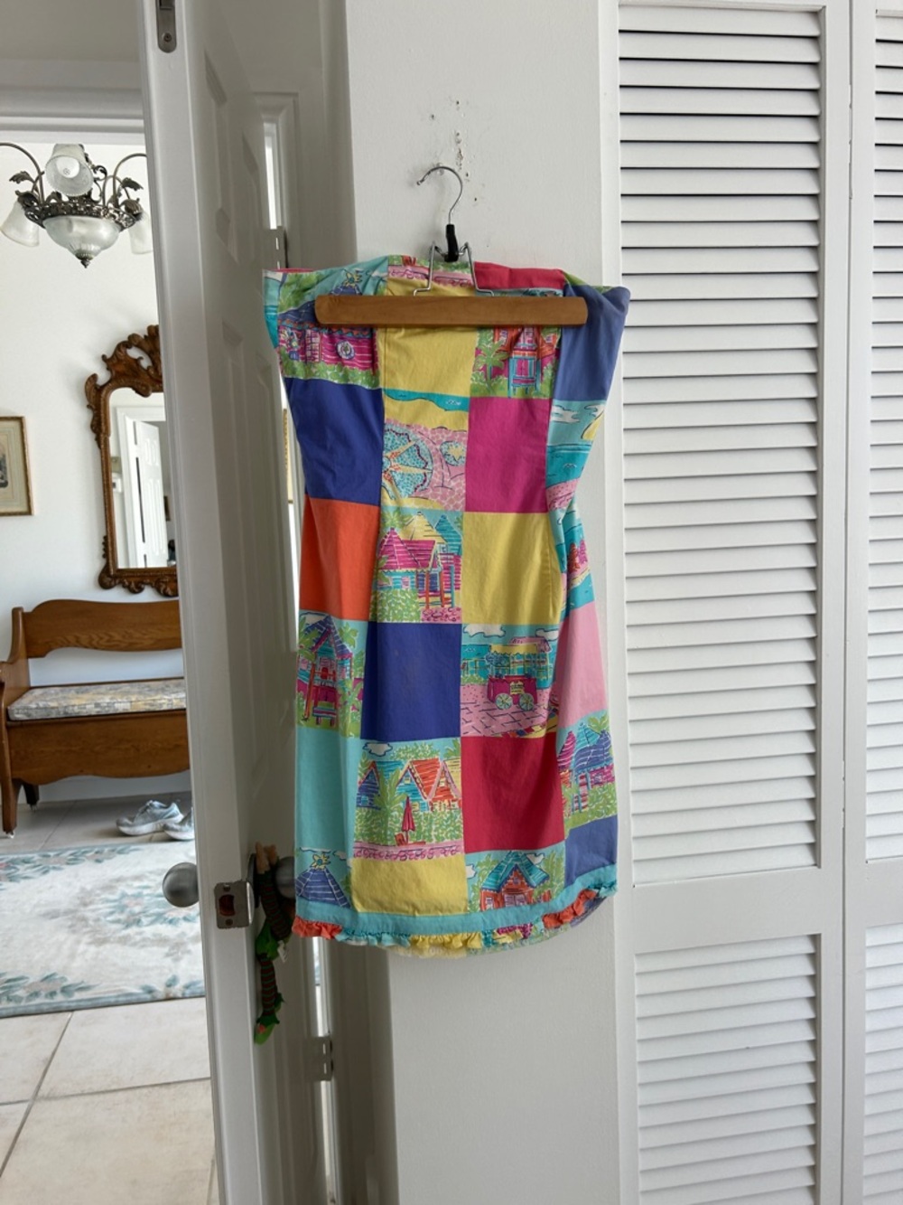 Lilly Pulitzer Patchwork Mini Skirt in Pink, Yellow, Blue, Green, Orange